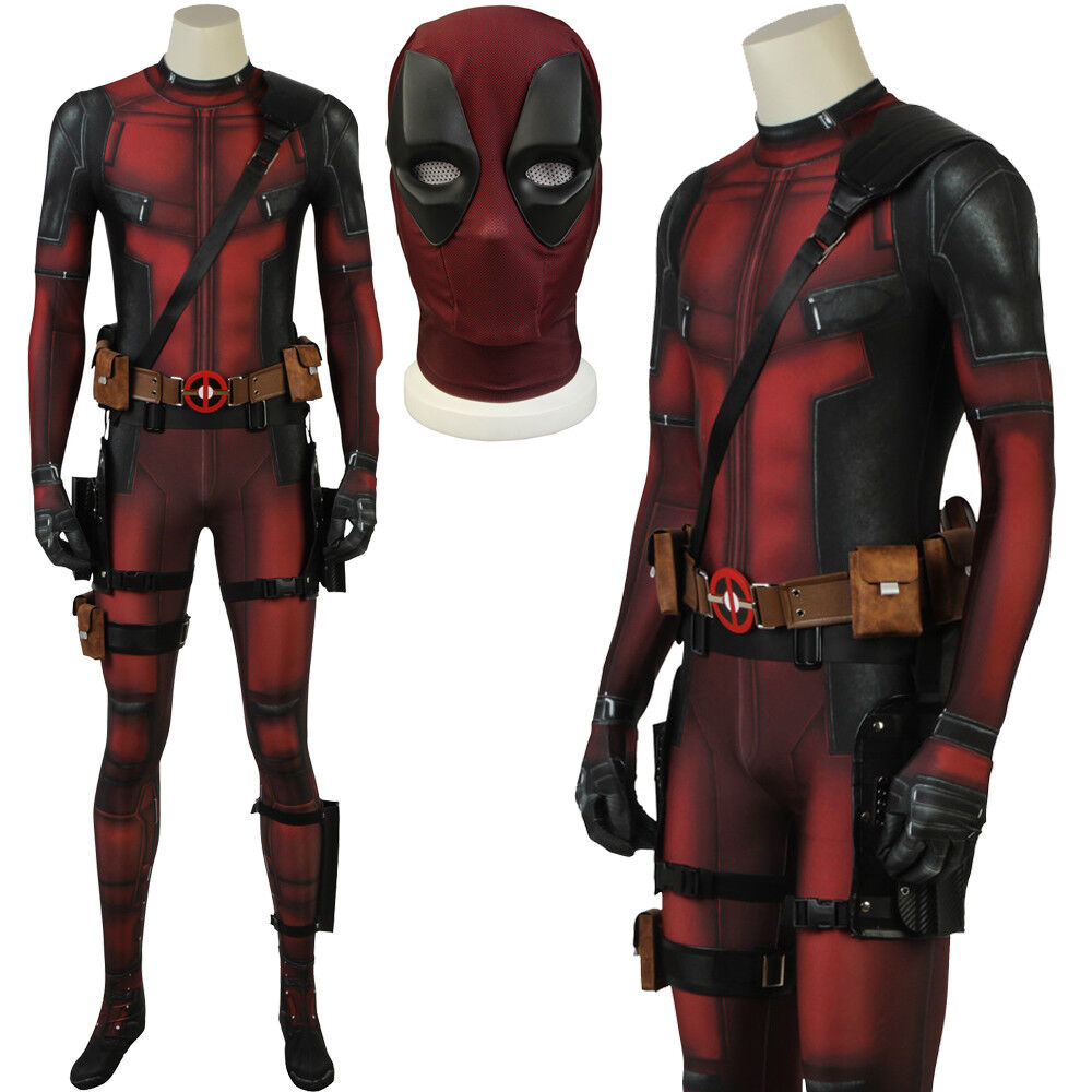 2018 Deadpool 2 Último Traje Lujoso de Deadpool Cosplay