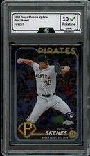 Paul Skenes 2024 Topps Chrome Update #USC27 GRADED 10 GEM Mint Rookie Card RC