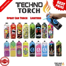 Techno Spray Can Torch Lighters | Windproof Refillable Butane Lighters