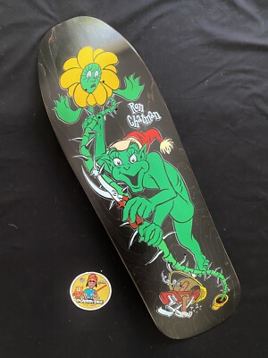 RARE World Industries PrimeWood Ron Chatman Gremlin Black Shaped Skateboard Deck