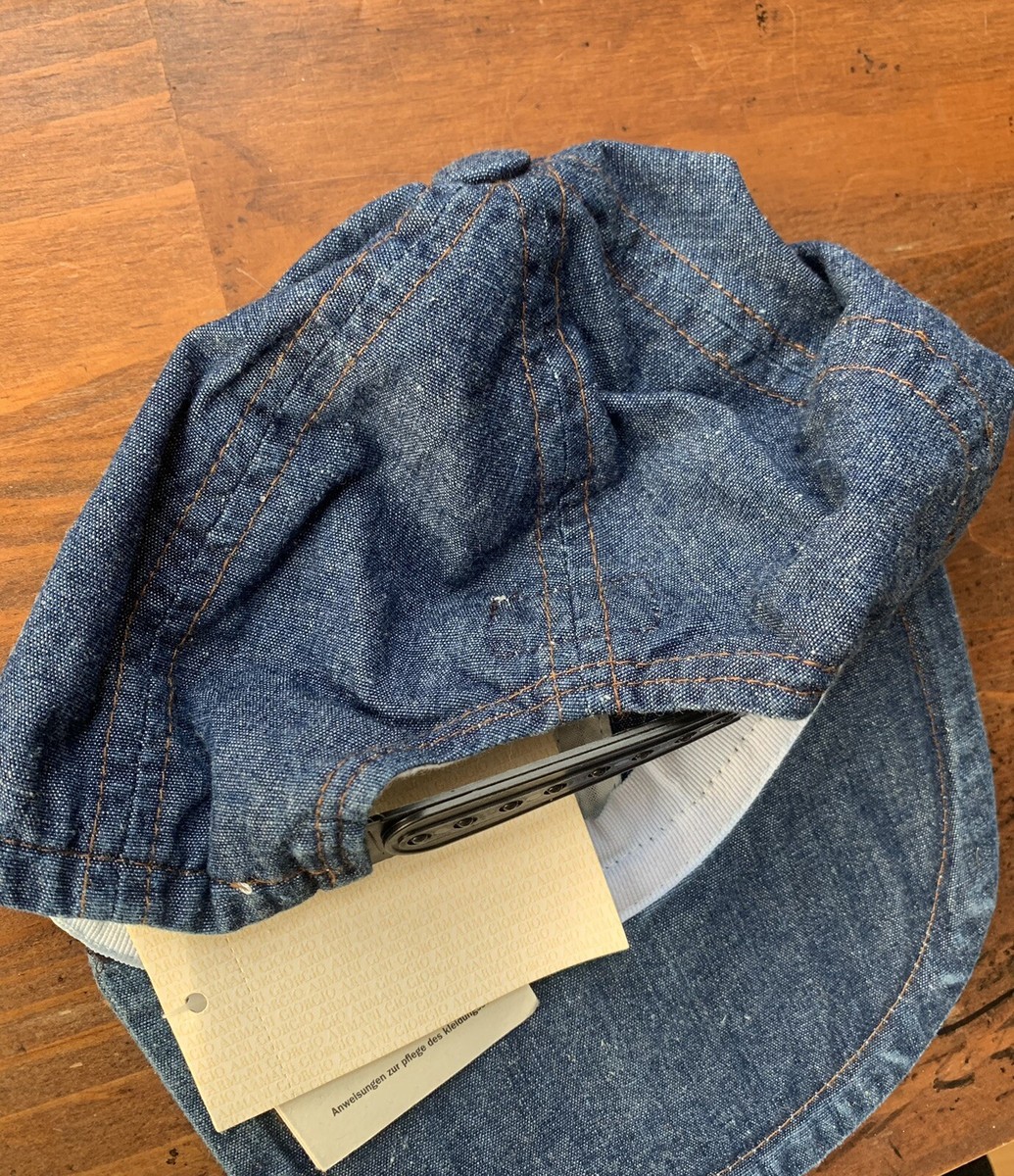 ★激レア★アルマーニジーンズ　デニムキャップ　90’S Made in USA アルマーニ USA製 90s デニム キャップ グッドイナフ ラルフ