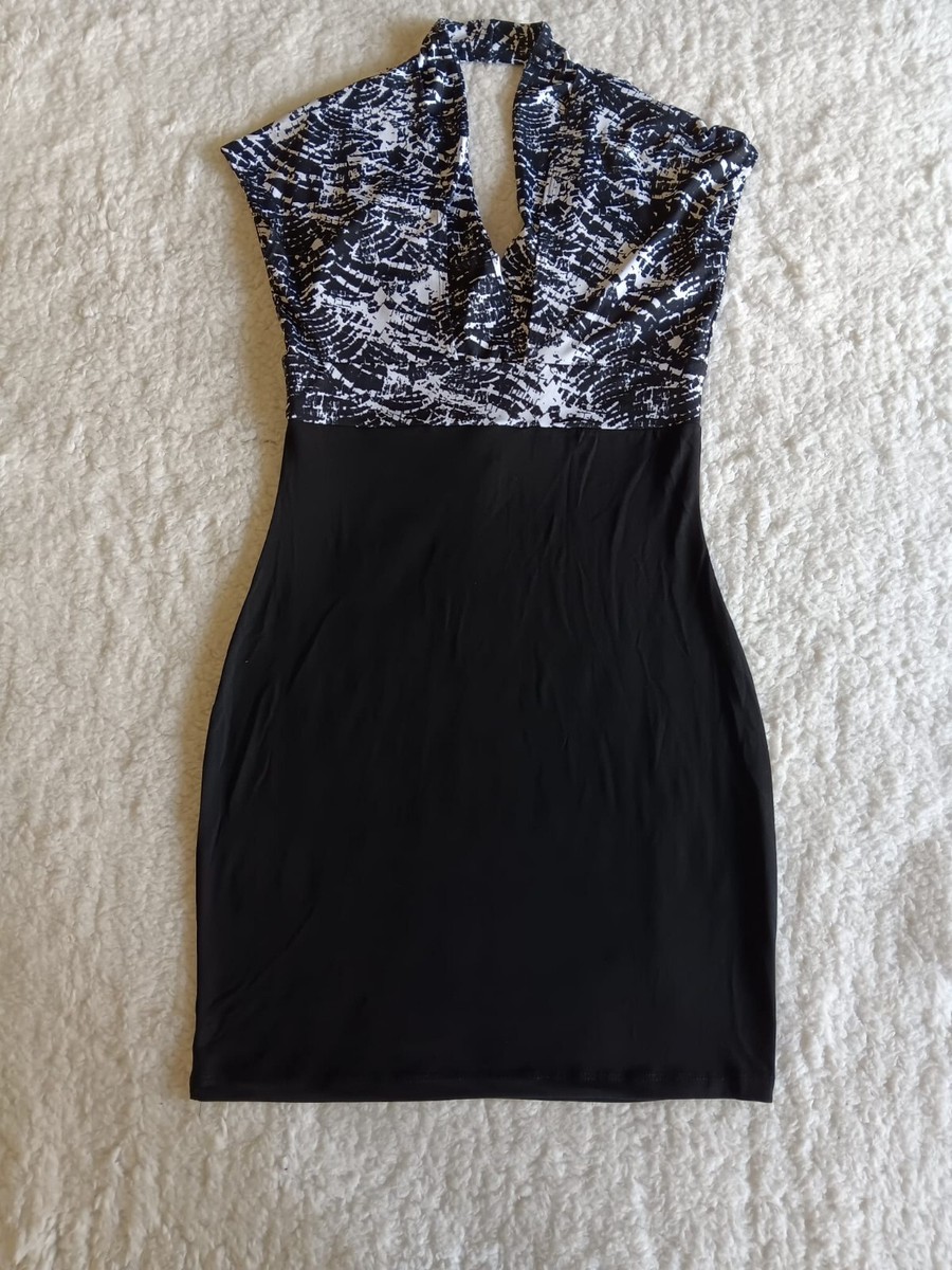 black and white theme party dress Elle Rebel Black Betty Haynes Gown - Medium