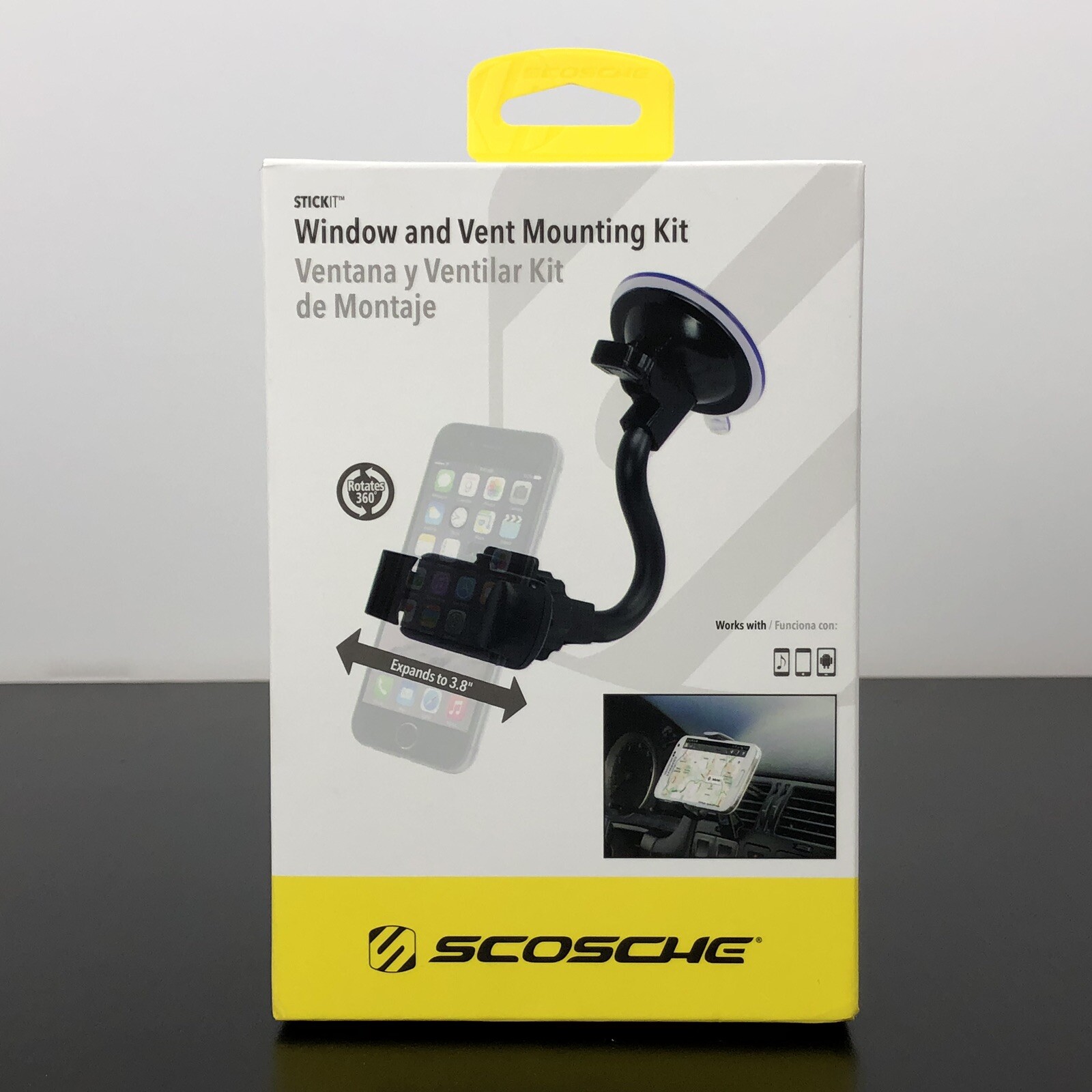 Scosche StickIT Window And Vent Mounting Kit For Mobile Devi