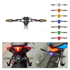 Universal Tail Tidy License Plate Holder Fender Eliminator W/ LED Turn Signal