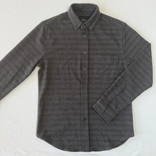Rails Long Sleeve Button-Down Shirt Mens Small Gray Striped Pockets Stretch