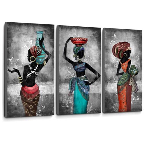 TIDOES Wall Art for Living Room- African American Wall Art - Women Canvas