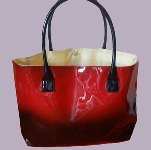 Download Elizabeth Arden Black Red Glossy Large Tote Bag 85805135188 Ebay
