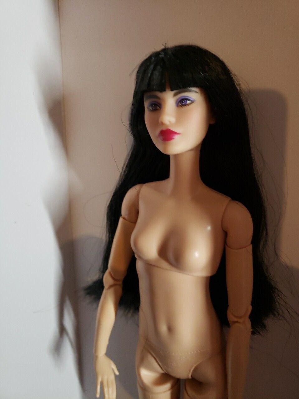 NUDE BARBIE SIGNATURE LOOKS #19 LINA TALL MADE TO MOVE BLACK HAIR DOLL NEW