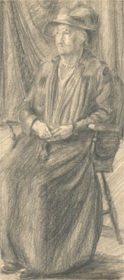 Jan Stanley Hiller (b.1918) - Graphitzeichnung Mitte Des 20. Jahrhunderts, Gr...