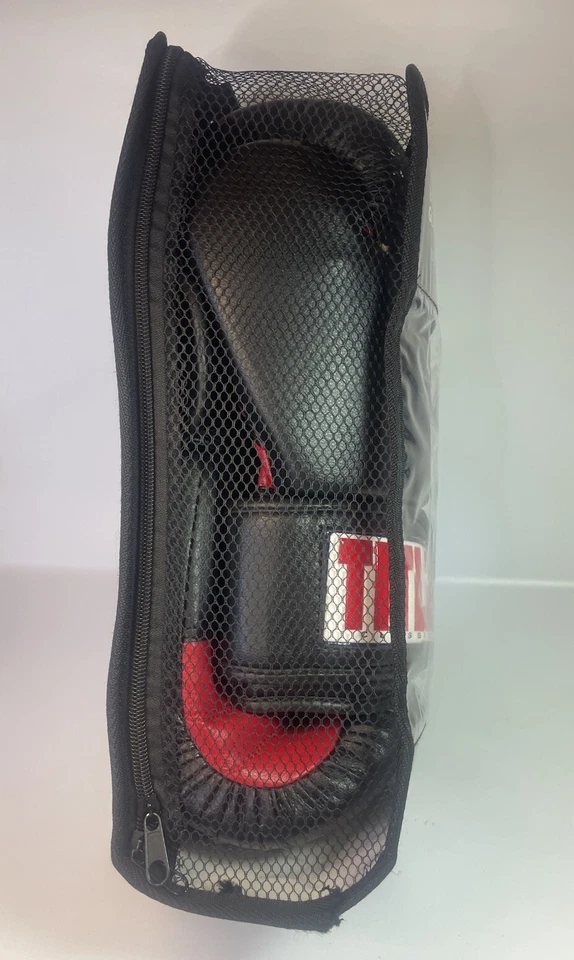 Guantes de Boxeo Tap Out Fitness 10 OZ Multicapa Acolchado Malla Palma Pulgar Abierto Foto 4 de 4