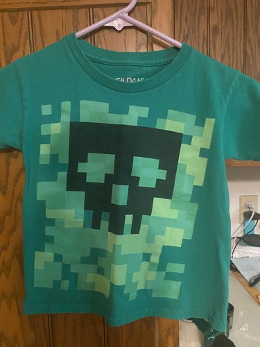 Gildan Shirt Green Size XS 4/5 - Picture 2 of 4