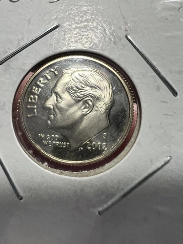 2002 S Roosevelt Dime Choice Proof 90% Silver 10c US Coin Collectible