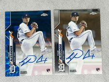 Tyler Alexander 2020 Topps Chrome Base + Blue Wave Refractor /150 Rookie RC Auto