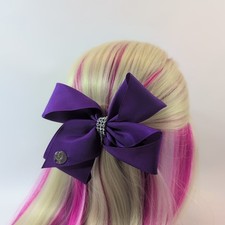 JoJo Bow - Royal Purple with Rhinestone Center JoJo Siwa Hair Bow, Spring Easter