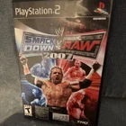 THQ WWE SmackDown vs. Raw 2007 PlayStation 2 Complete w/ Manual NTSC T