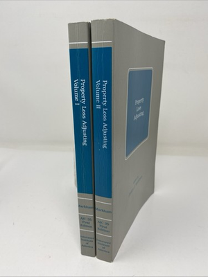 #ad #ad Property Loss Adjusting Vol 1 amp; 2 Two Texts James Markham 1990 FREE SHIPPING $54.50