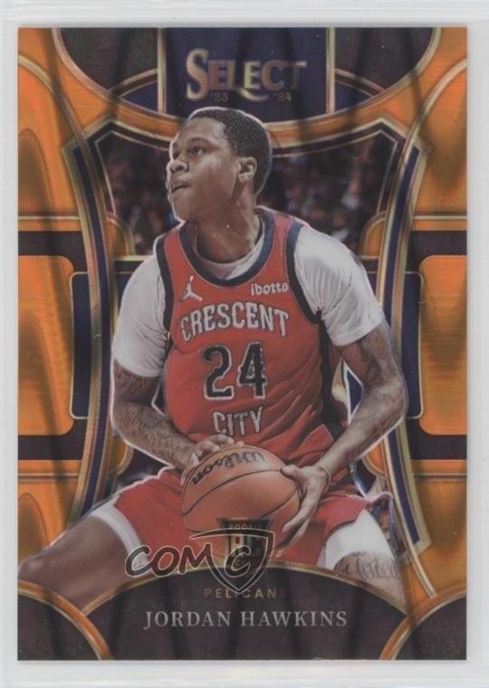 2023 Select Mezzanine Level Orange Tectonic Prizm Jordan Hawkins Rookie RC 1r05