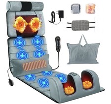 Electric Full Body Massage Mat with Heat Vibration Massage Pad Cushion Massage
