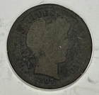 1897 United States Barber dime 10 cents silver coin
