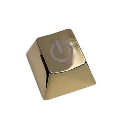 Alloy Metal Keycap Engraved Power Button Sign For Mechanical Keyboard DIY
