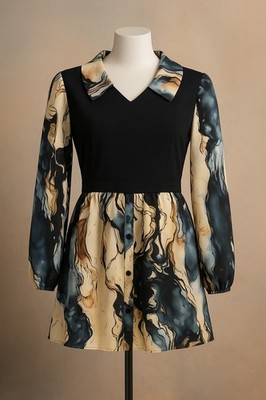 Blusa Fina Casual de Mannga Larga