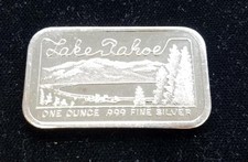 Lake Tahoe | Vintage .999 1oz Silver Bar | SilverTowne 113.93 per troy oz