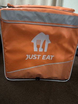 Just Eat erweiterbarer Rucksack Essen Lieferung Tasche für Fahrrad/Roller Brandneu