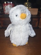 Aurora Pompom Penguin Plush Mini 6  Frosty Gray White Soft Stuffed Animal New