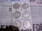 Lot (6) Silver Peace Dollars 1923-D, 1923-D, 1923-S, 1923-S, 1923-S, 1923-S