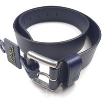 Polo Ralph Lauren Men's 34 Signature Pony Newport Navy Blue Leather Belt