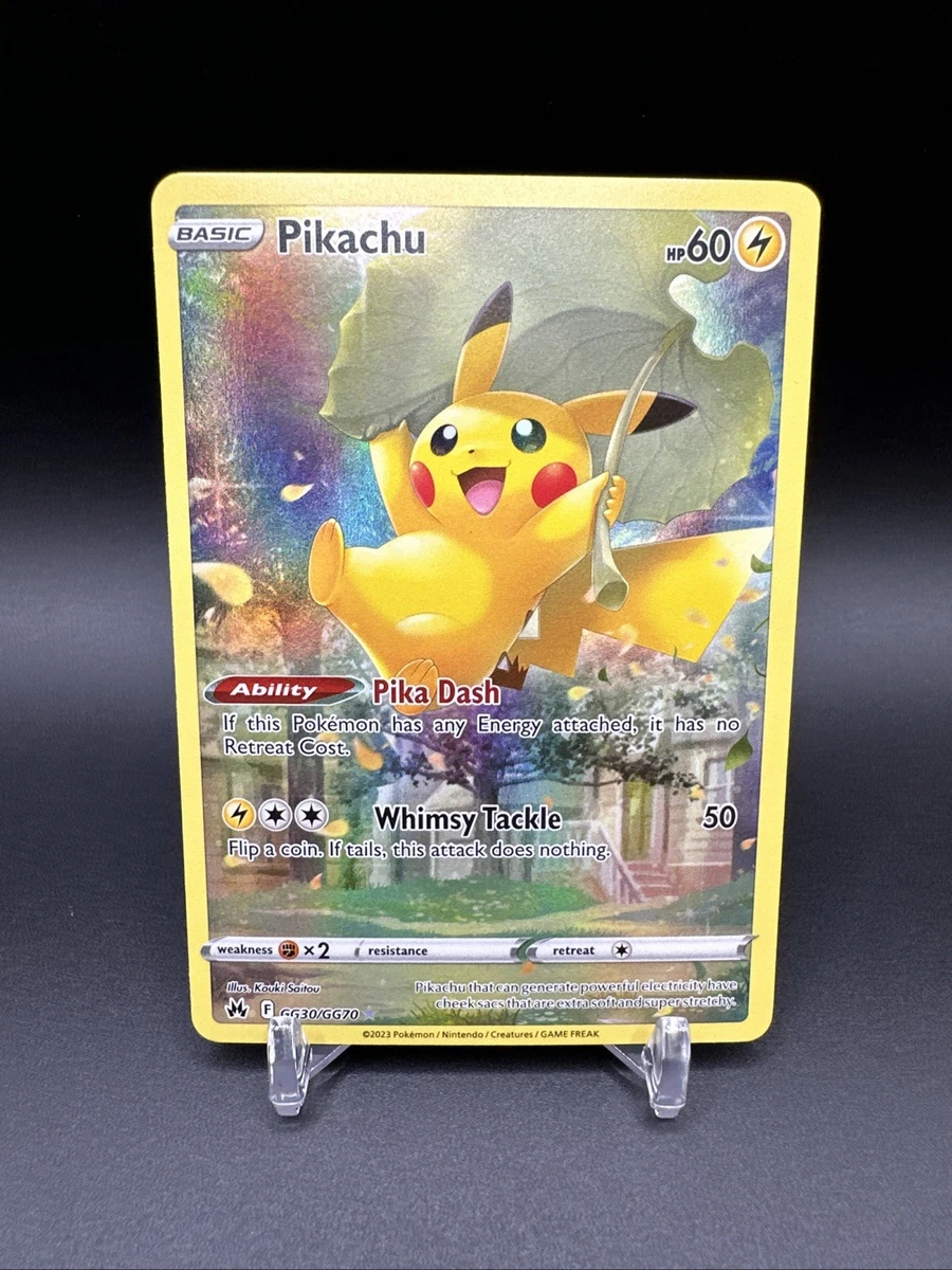 pokemon tcg crown zenith gg30 gg70 pikachu card Pikachu GG30/GG70 Crown Zenith: Galarian Gallery for sale