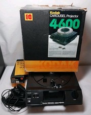 Kodak 4600 Carousel Projector No Tray Shutter Sticks 2 Remotes