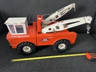 Vintage Mighty Tonka Wrecker Truck "AAA 24 Hr. Service" Toy - RED - 1970s