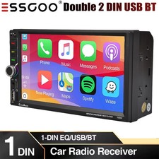 Imagen de 7 inch Double 2 Din Car Stereo Radio Apple CarPlay/Android Auto Touch Screen USB