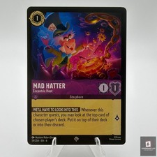 Mad Hatter - Eccentric Host - 59/204 Azurite Sea - Super Rare Lorcana - NM