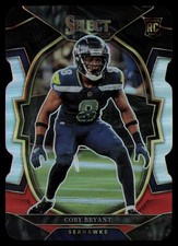 2022 Panini Select #3 Coby Bryant Black & Red Prizm Die-Cut 