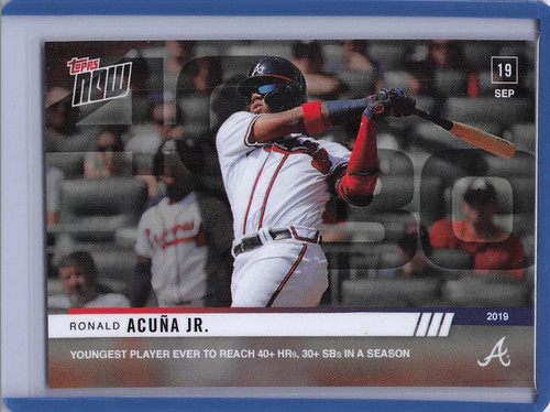 2019 Topps Now 868 Ronald Acuña Jr.