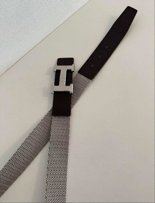 Hermes Constance Reversible Belt Brown Gray Leather Silver H  display picture 2