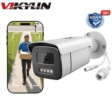 VIKYLIN 5MP 24H Full Color Bullet Security Camera Built-in Mic POE 3.6MM Lens