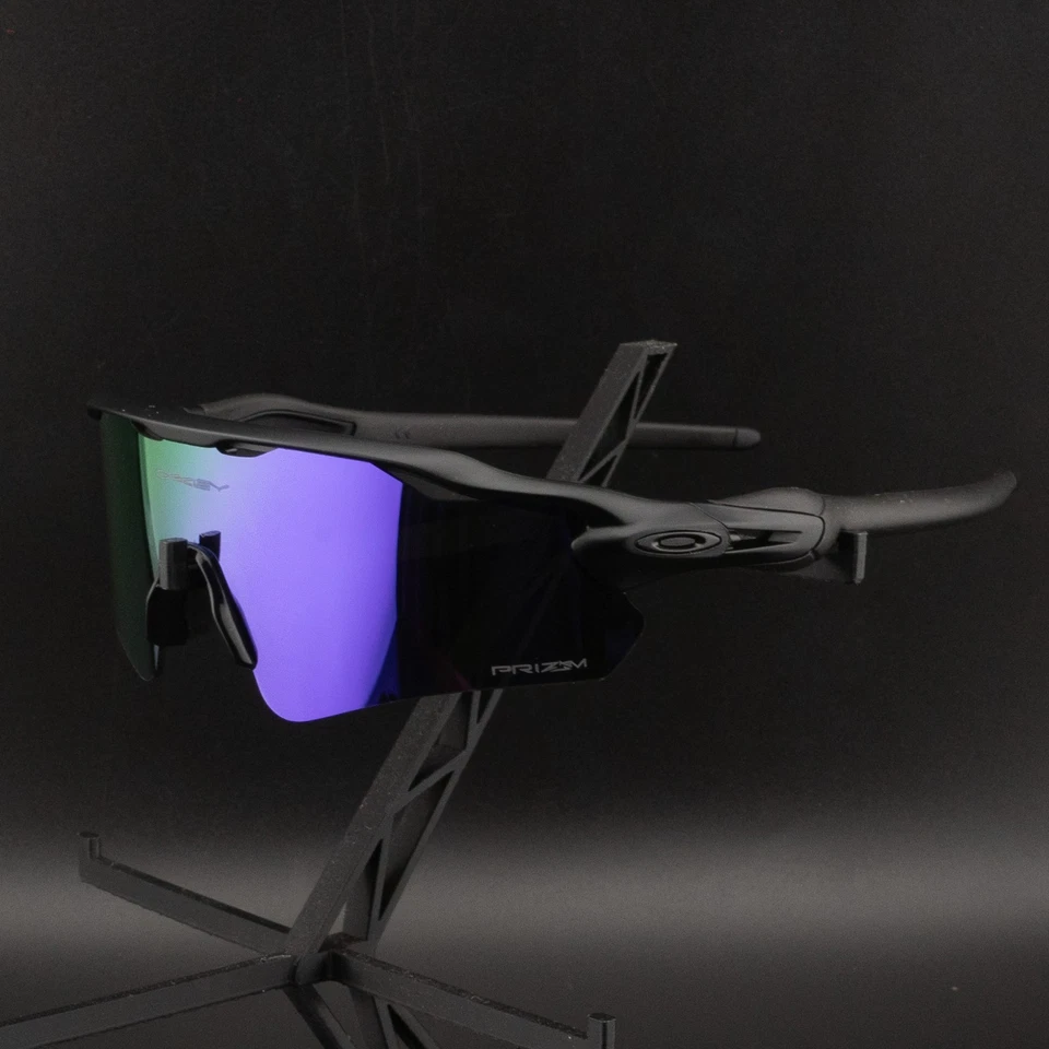 NUEVO Gafas de sol polarizadas Oakley Radar EV Path negras/púrpura/RPB Foto 3 de 4