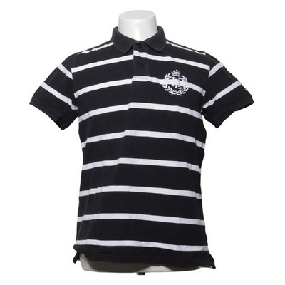 Henri Lloyd, Poloshirt, Größe: M, Schwarz/Weiß, Baumwolle, Streifen, Herren #uky