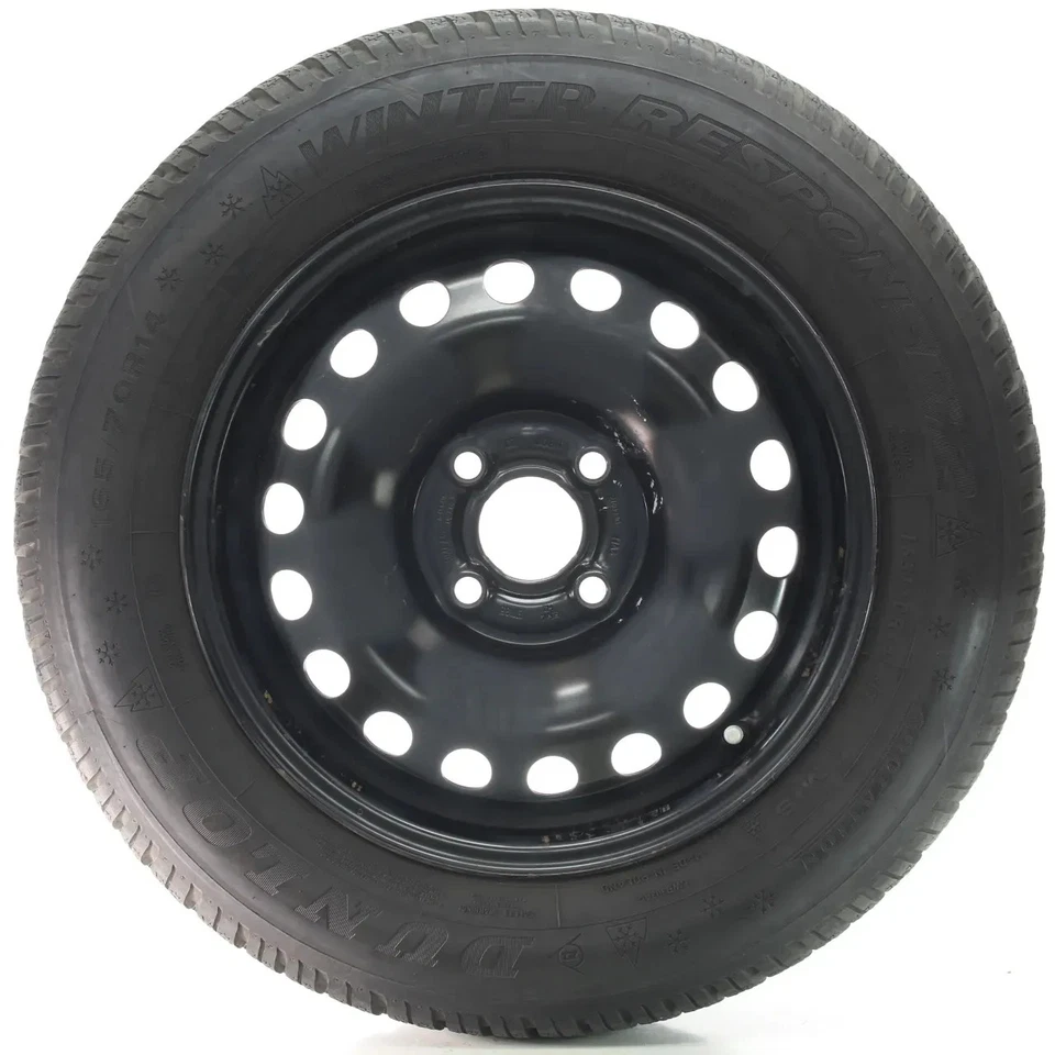 VW UP! 121 Winterräder Stahl Dunlop Semperit 165/70R14 81T DOT21 1S0601027G/J - Bild 2 von 4