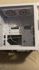 White Mid Tower Computer Case Tempered Glass Steel Glass Side Panel