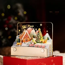 2026 Christmas Paper Carving 3D Pop-Up Paper Note Decoration