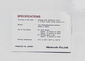 Game & Watch Nintendo Popeye INSTRUCTION MANUAL classic toys game accessories