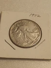 1942 Walking Liberty Half Dollar, 90% Silver, 50c US Coin