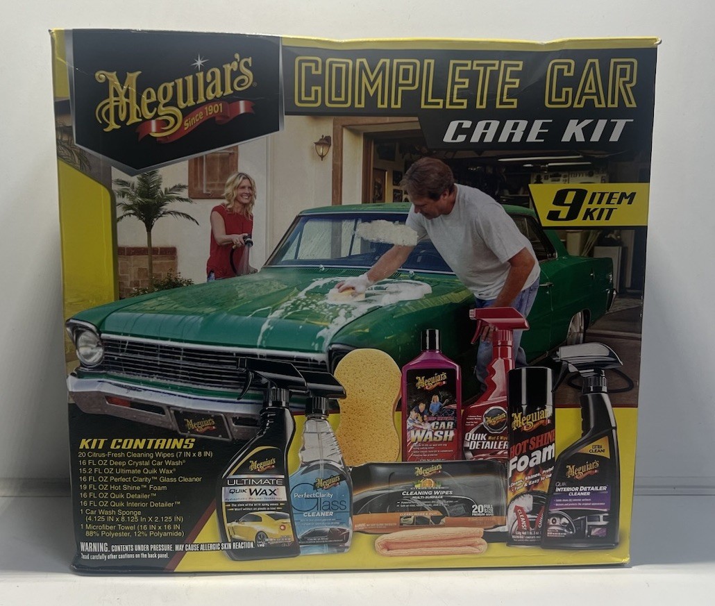 Meguiar’s Complete Car Care Kit (9 Item Set)