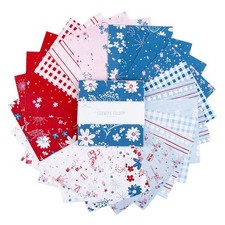 Charm Pack 5" Stacker 42pc Riley Blake "Firework Fields" 4th Of July