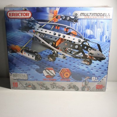 New/Sealed ERECTOR 5550 Multimodels Construction Set - 10 Models - 190+Parts