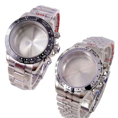 Multi-functional Quartz Watch Case+Band Sapphire Fit VK63 for Daytona Wristwatch